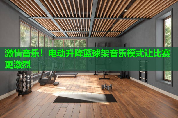 激情音乐！电动升降篮球架音乐模式让比赛更激烈